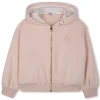 Outlet CHLOE Cardigan à capuche en molleton PETAL PINK