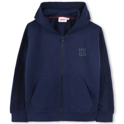 Clearance HUGO Cardigan à capuche en molleton MEDIEVAL BLUE