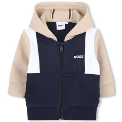 Outlet BOSS Cardigan à capuche en molleton BLEU CARGO