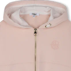 Outlet CHLOE Cardigan à capuche en molleton PETAL PINK