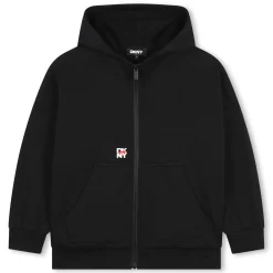 Hot DKNY Cardigan à capuche molletonné BLACK