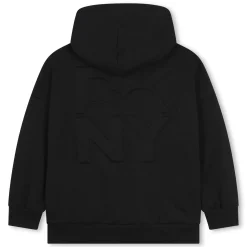 Hot DKNY Cardigan à capuche molletonné BLACK
