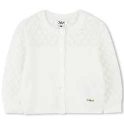 Discount CHLOE Cardigan à manches bouffantes OFFWHITE