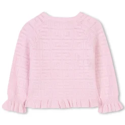 Fashion GIVENCHY Cardigan boutonné en tricot MARSHMALLOW