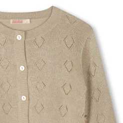 New BILLIEBLUSH Cardigan de cérémonie pailleté DORE CLAIR