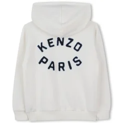 Fashion KENZO KIDS Cardigan de jogging en coton OFFWHITE