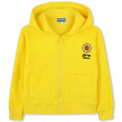 New KENZO KIDS Cardigan de jogging en éponge JAUNE TAXI