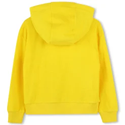New KENZO KIDS Cardigan de jogging en éponge JAUNE TAXI