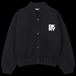 Hot DKNY Cardigan en molleton BLACK