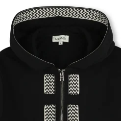 Hot LANVIN Cardigan en molleton BLACK