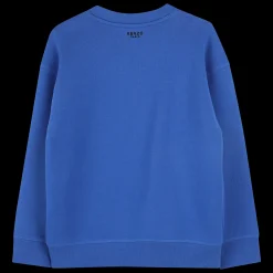 Discount KENZO KIDS Cardigan en molleton de coton WAVE BLUE