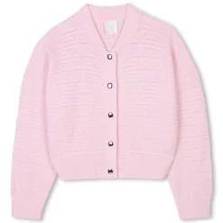 Online GIVENCHY Cardigan pressionné en tricot MARSHMALLOW