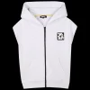 Online DKNY Cardigan sans manche zippé GRIS CLAIR CHINE
