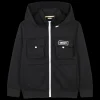 Sale DKNY Cardigan zippé à capuche BLACK