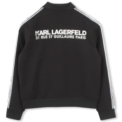 New KARL LAGERFELD KIDS Cardigan zippé à poches BLACK
