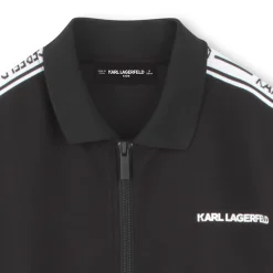 New KARL LAGERFELD KIDS Cardigan zippé à poches BLACK
