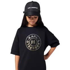 Fashion KARL LAGERFELD KIDS Casquette brodée ajustable BLACK