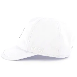 Sale BOSS Casquette fermeture auto-aggripanteée BLANC