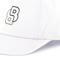 Sale BOSS Casquette fermeture auto-aggripanteée BLANC