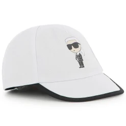 Clearance KARL LAGERFELD KIDS Casquette réversible BLANC