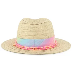 New BILLIEBLUSH Chapeau bande rayée et perles MULTICO