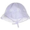 Hot CHLOE Chapeau brodé BLANC BLEU
