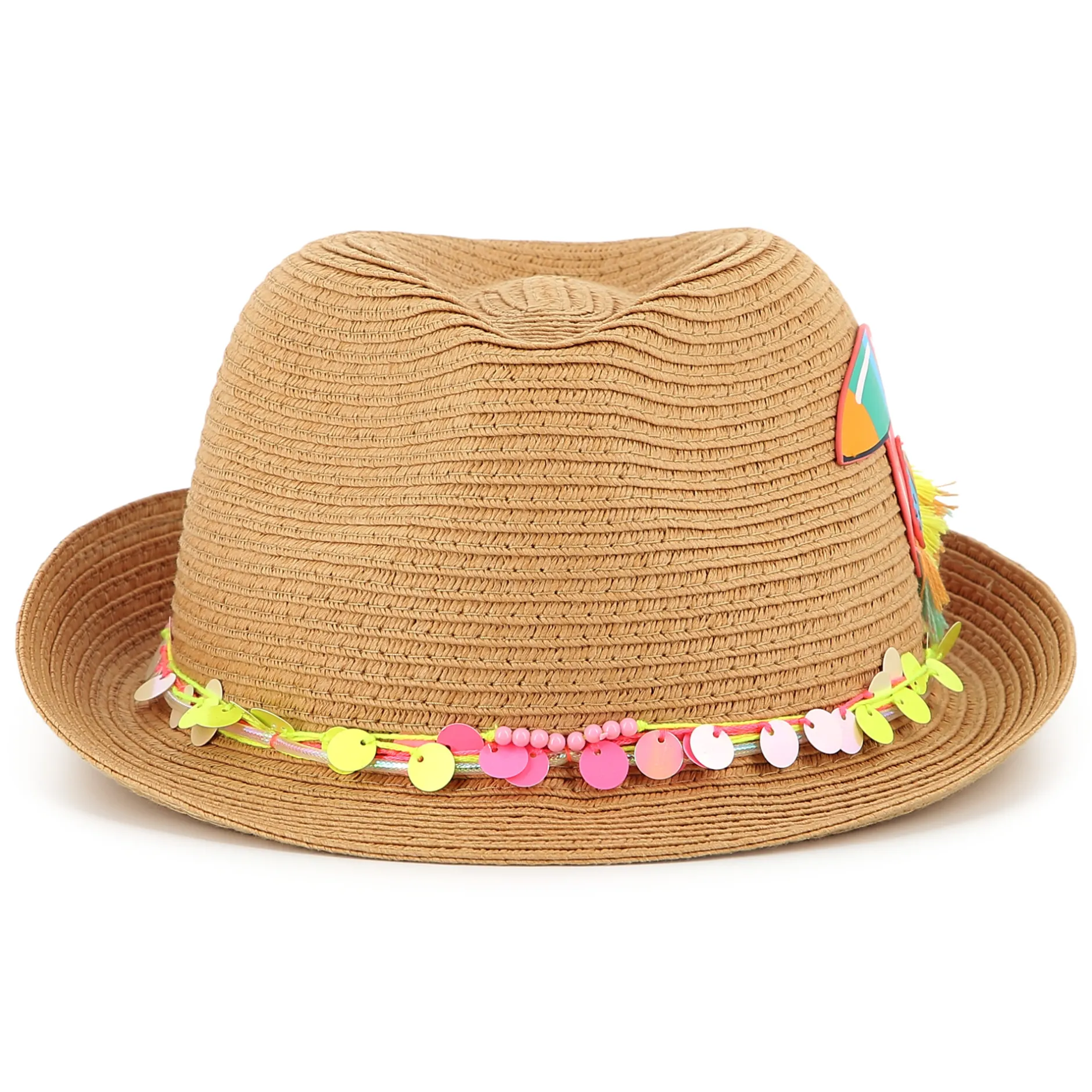 Fashion BILLIEBLUSH Chapeau moulé avec oiseau STORM PINK