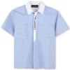 Online KARL LAGERFELD KIDS Chemise à manches courtes BLANC BLEU