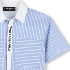 Online KARL LAGERFELD KIDS Chemise à manches courtes BLANC BLEU