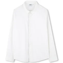 Discount BOSS Chemise ajustée en popeline BLANC