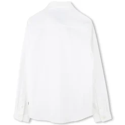 Discount BOSS Chemise ajustée en popeline BLANC