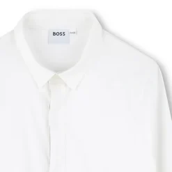 Discount BOSS Chemise ajustée en popeline BLANC
