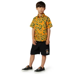 Fashion KENZO KIDS Chemise en satin de coton ORANGE