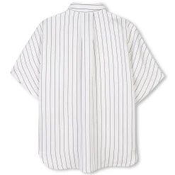 Sale DKNY Chemise longue fluide rayée BLANC NOIR