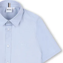 Discount BOSS Chemise uni FADED BLUE