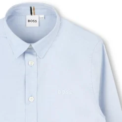 Discount BOSS Chemise uni FADED BLUE