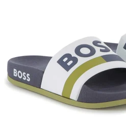 Online BOSS Claquettes BLANC