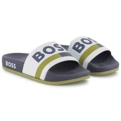 Online BOSS Claquettes BLANC