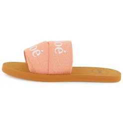 Hot CHLOE Claquettes avec logo CORAIL