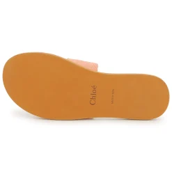Hot CHLOE Claquettes avec logo CORAIL
