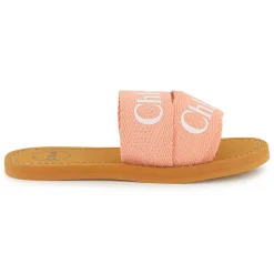 Hot CHLOE Claquettes avec logo CORAIL