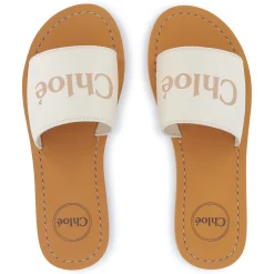 Hot CHLOE Claquettes en textile siglées CRAIE