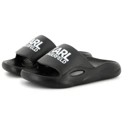 Clearance KARL LAGERFELD KIDS Claquettes siglées BLACK