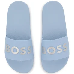 Fashion BOSS Claquettes siglées en relief PERSIAN BLUE