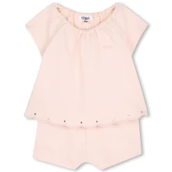 Outlet CHLOE Combinaison courte en molleton PETAL PINK