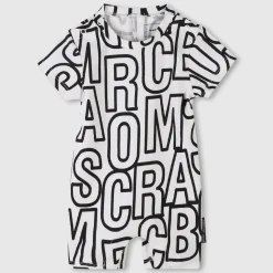 Clearance MARC JACOBS Combinaison courte imprimée IVOIRE PASTEL
