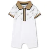 Clearance BOSS Combinaison-short à col polo BLANC