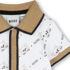Clearance BOSS Combinaison-short à col polo BLANC