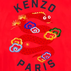 Fashion KENZO KIDS Coupe-vent à illustration dos PIMENT