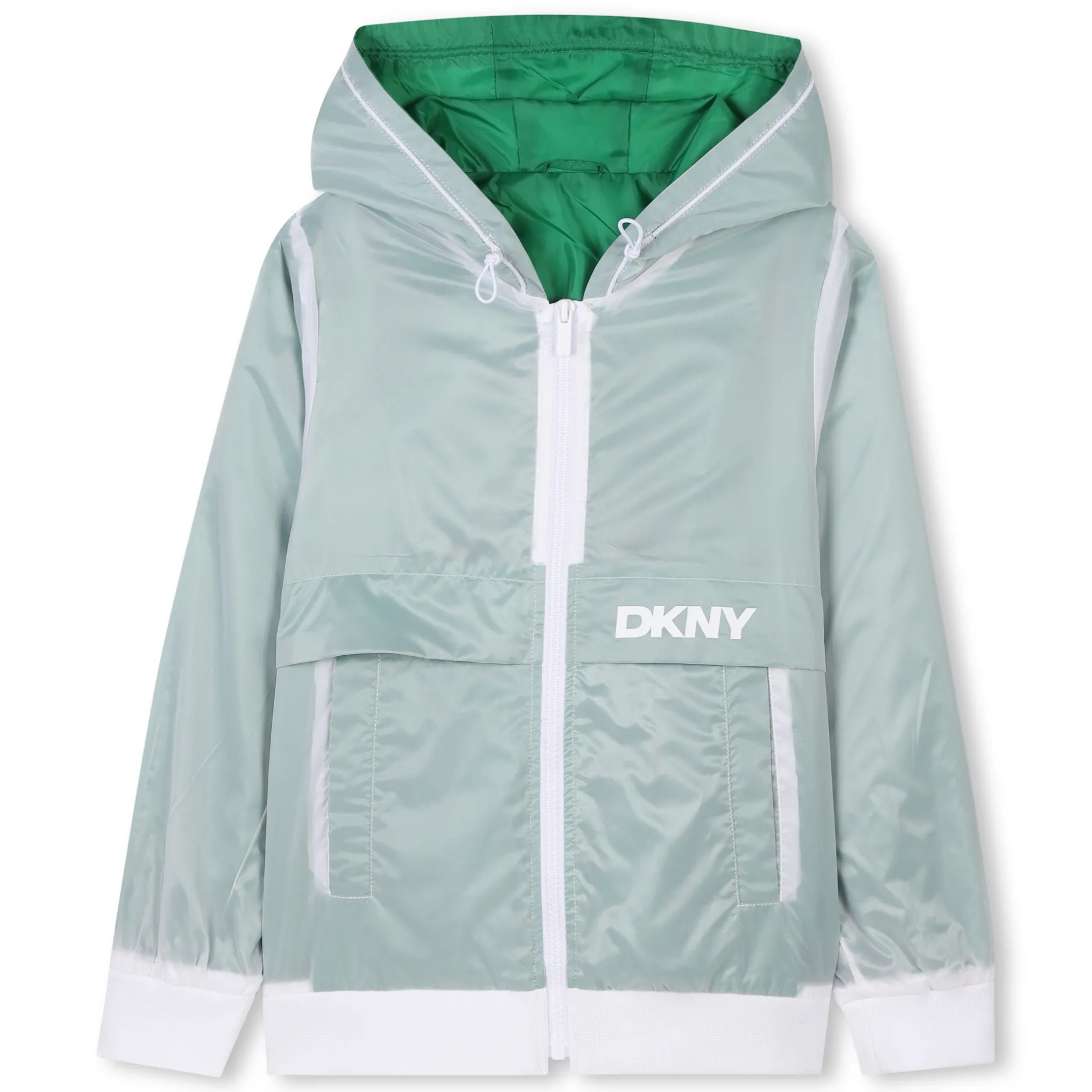 New DKNY Coupe-vent déperlant à capuche CHARTREUSE